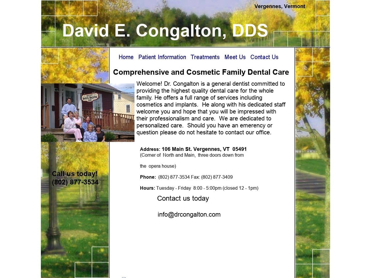 Congalton David E DDS Website Screenshot from drcongalton.com