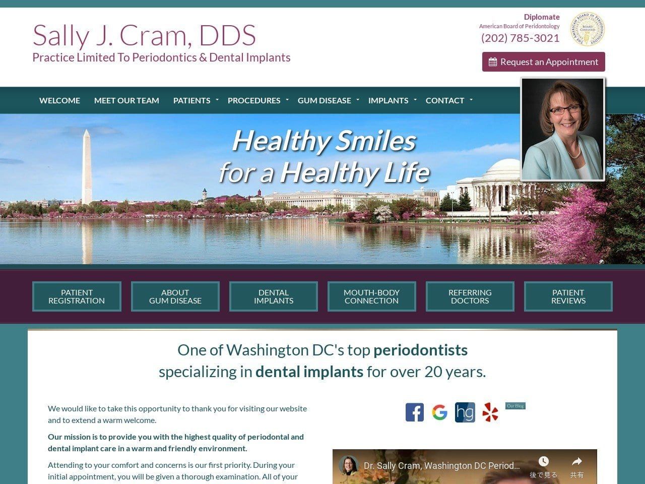 Cram Sally J DDS Website Screenshot from drcram.com