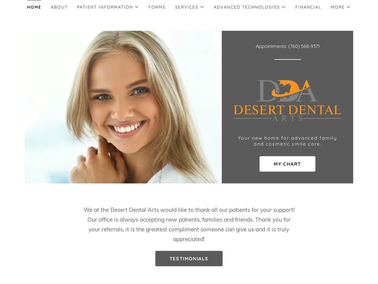 AAA Dental Studio Website Screenshot from drcrisdds.com