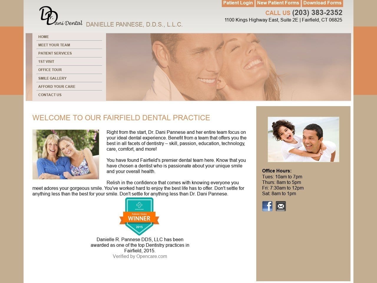 Danielle R. Pannese DDS LLC Website Screenshot from drdanidental.com