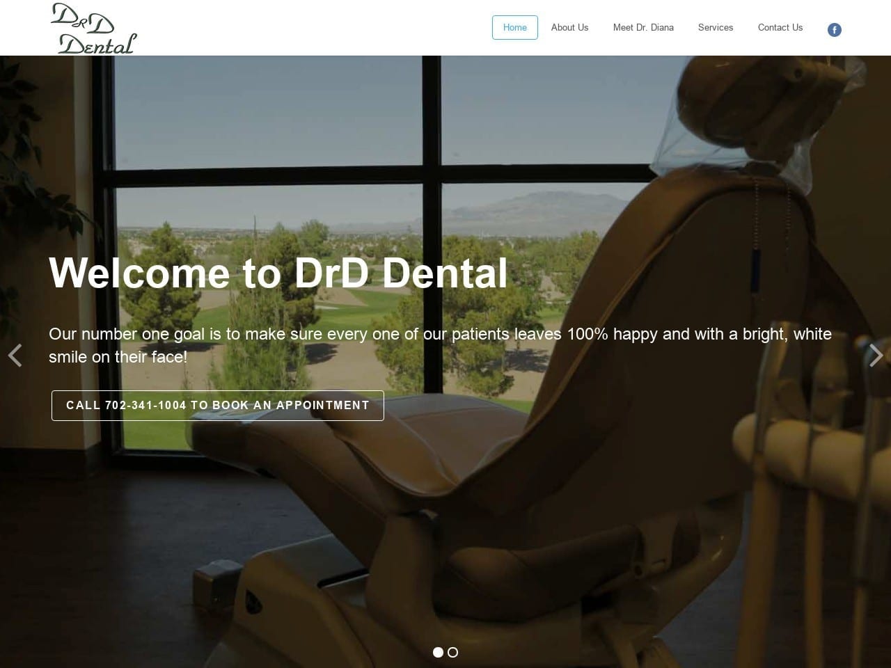 DRD Dental Website Screenshot from drddentallasvegas.com