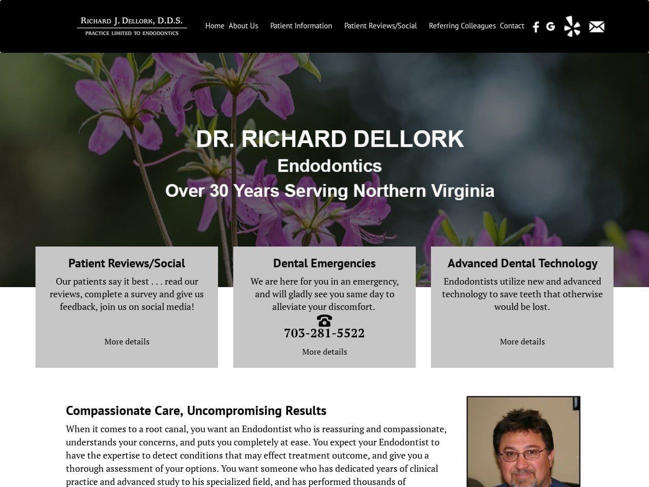 Dellork Richard J DDS Website Screenshot from drdellork.com