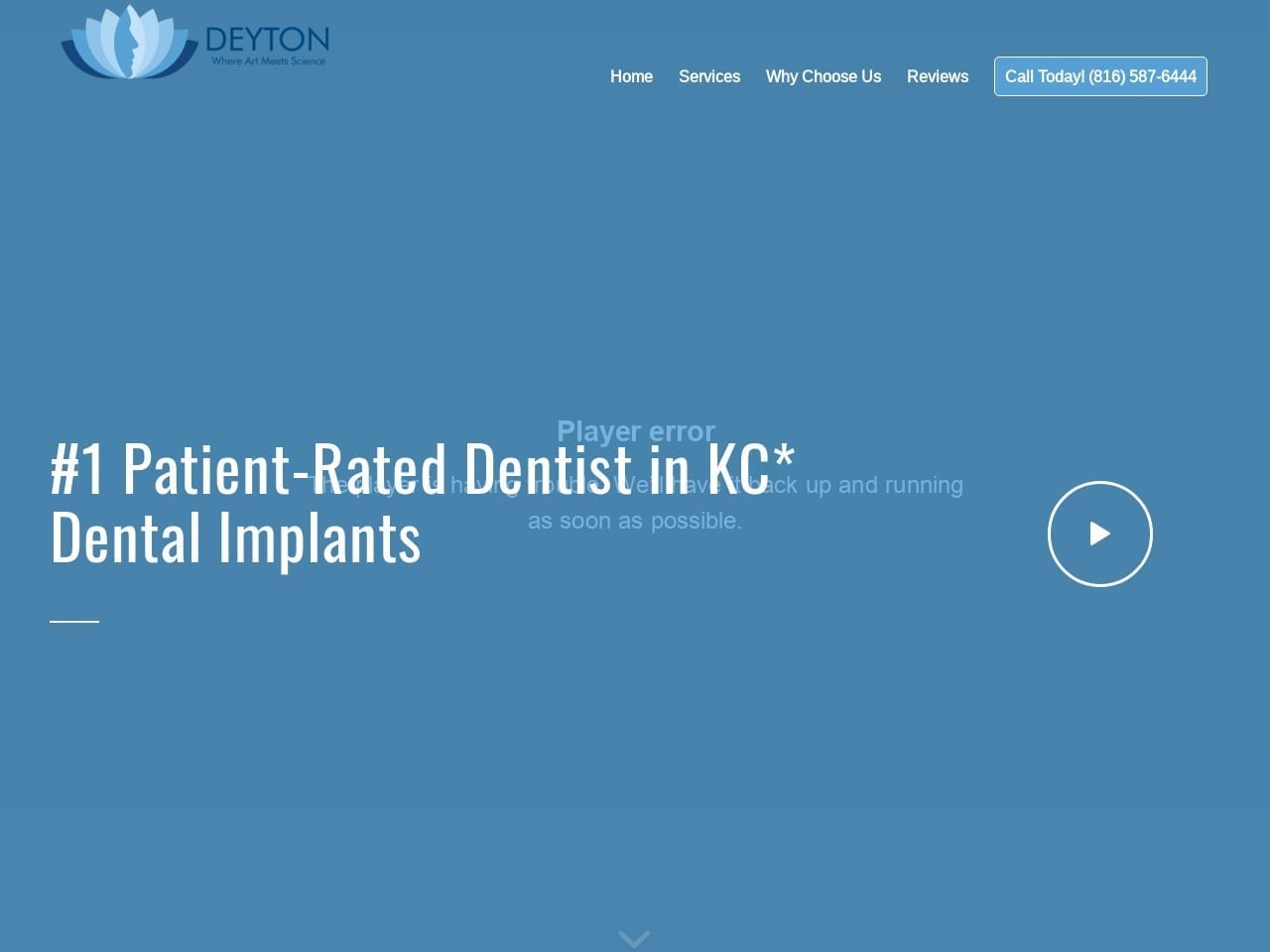 Guy S Deyton DDS PC Website Screenshot from drdeyton.com