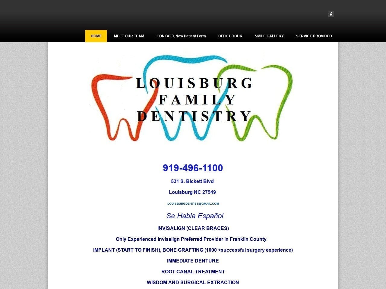 Luisburg Family Dentist Website Screenshot from drdonlee.com