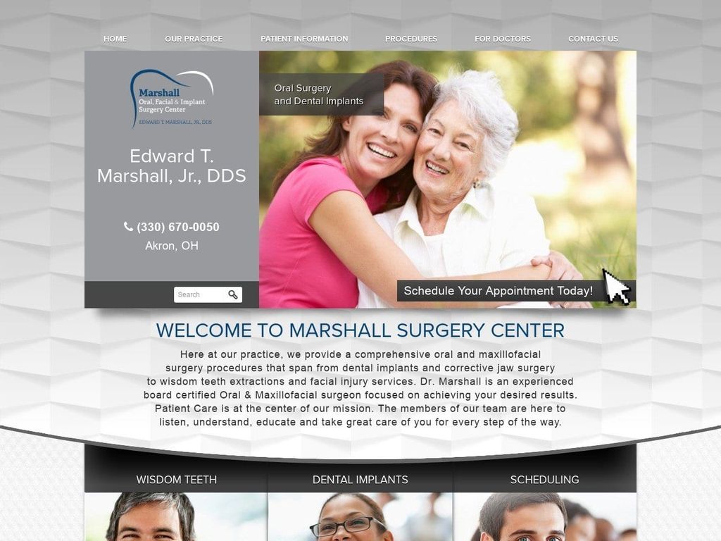 Marshall Jr Edward T DDS Website Screenshot from dredwardmarshall.com