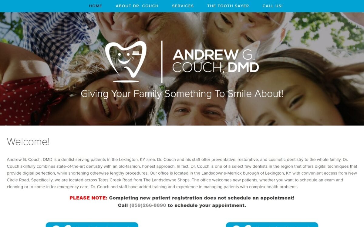 drewcouchdmd.com screenshot