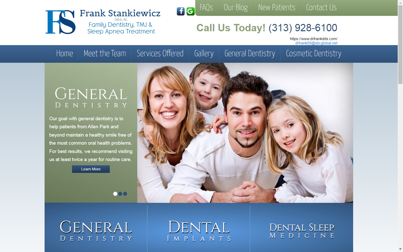 drfrankdds.com screenshot