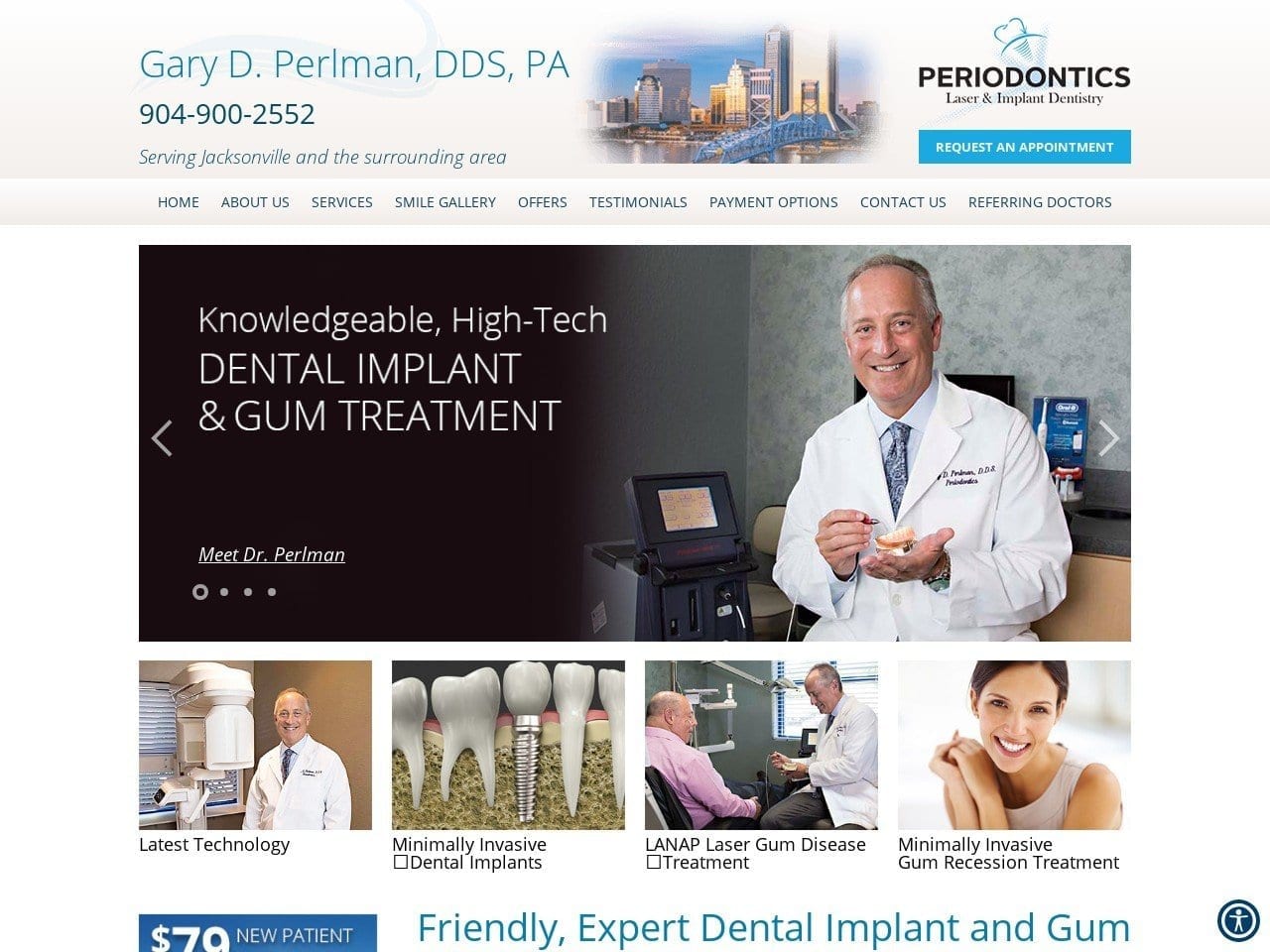 Perlman Gary D DDS Website Screenshot from drgaryperlman.com