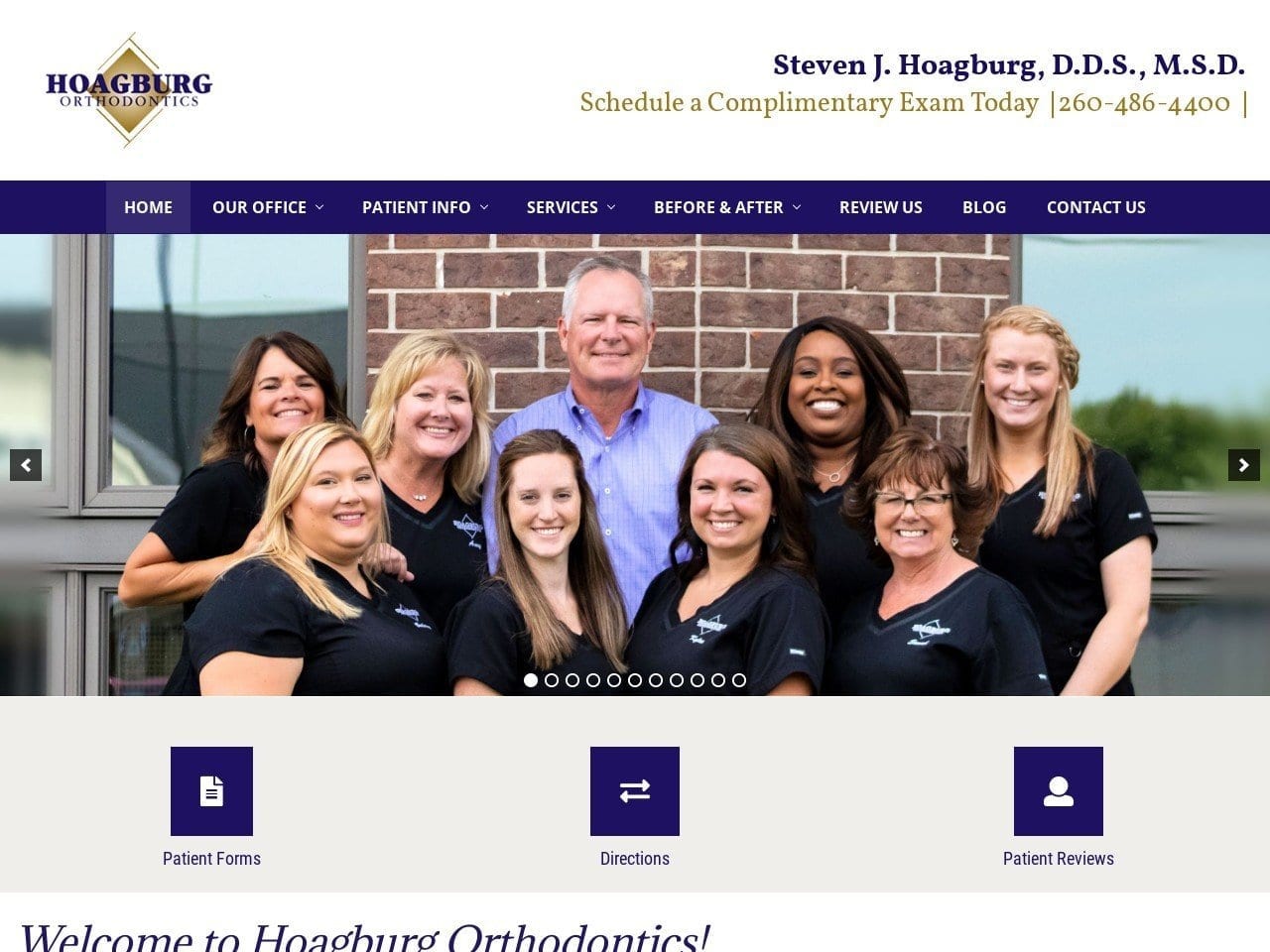 Hoagburg Orthodontics Parrish Laura DDS Website Screenshot from drhoagburg.com