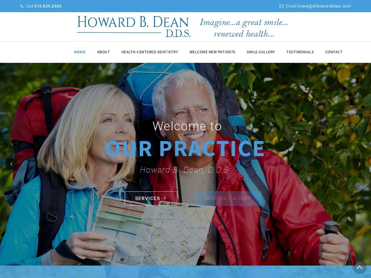 Dean Howard B DDS Website Screenshot from drhowarddean.com