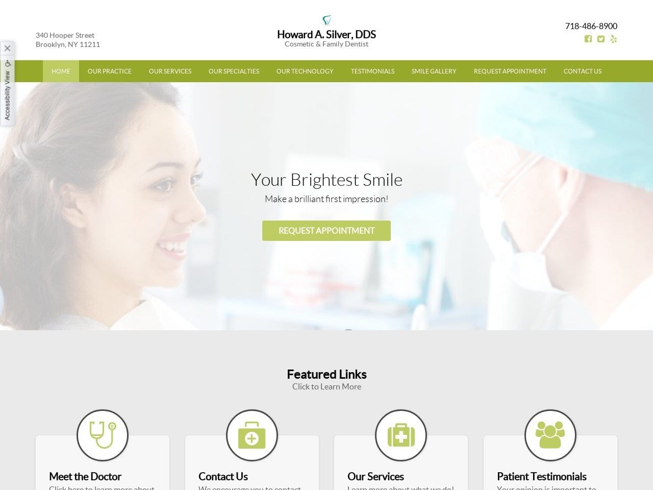 Howard A. Silver DDS Website Screenshot from drhowardsilverdds.com