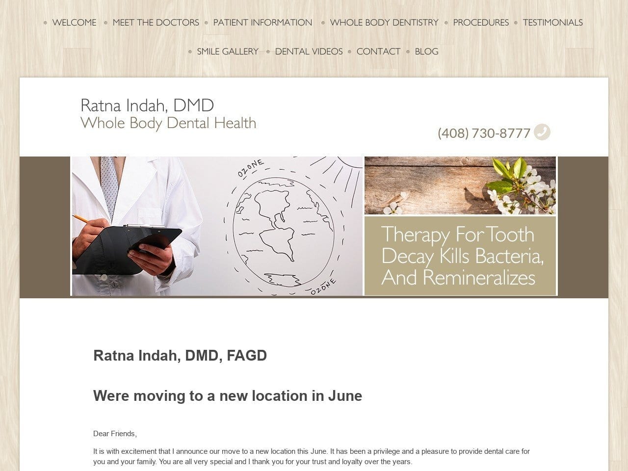 Ratna Indah DMD Website Screenshot from drindah.com