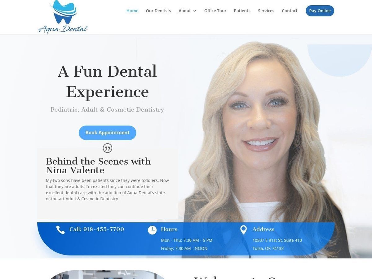 Dr. James F. Owens Pediatric Dentist Website Screenshot from drjamesowens.com