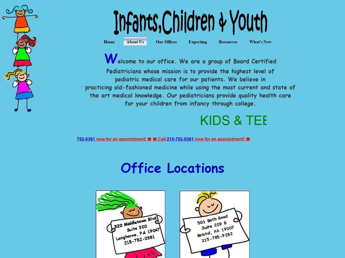 Infants Children Dentist Website Screenshot from drjerrygreenpediatrics.com