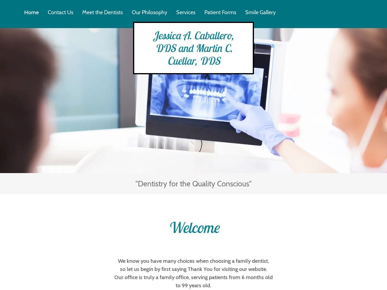 Dr. Jessica A. Caballero DDS Website Screenshot from drjessdds.com