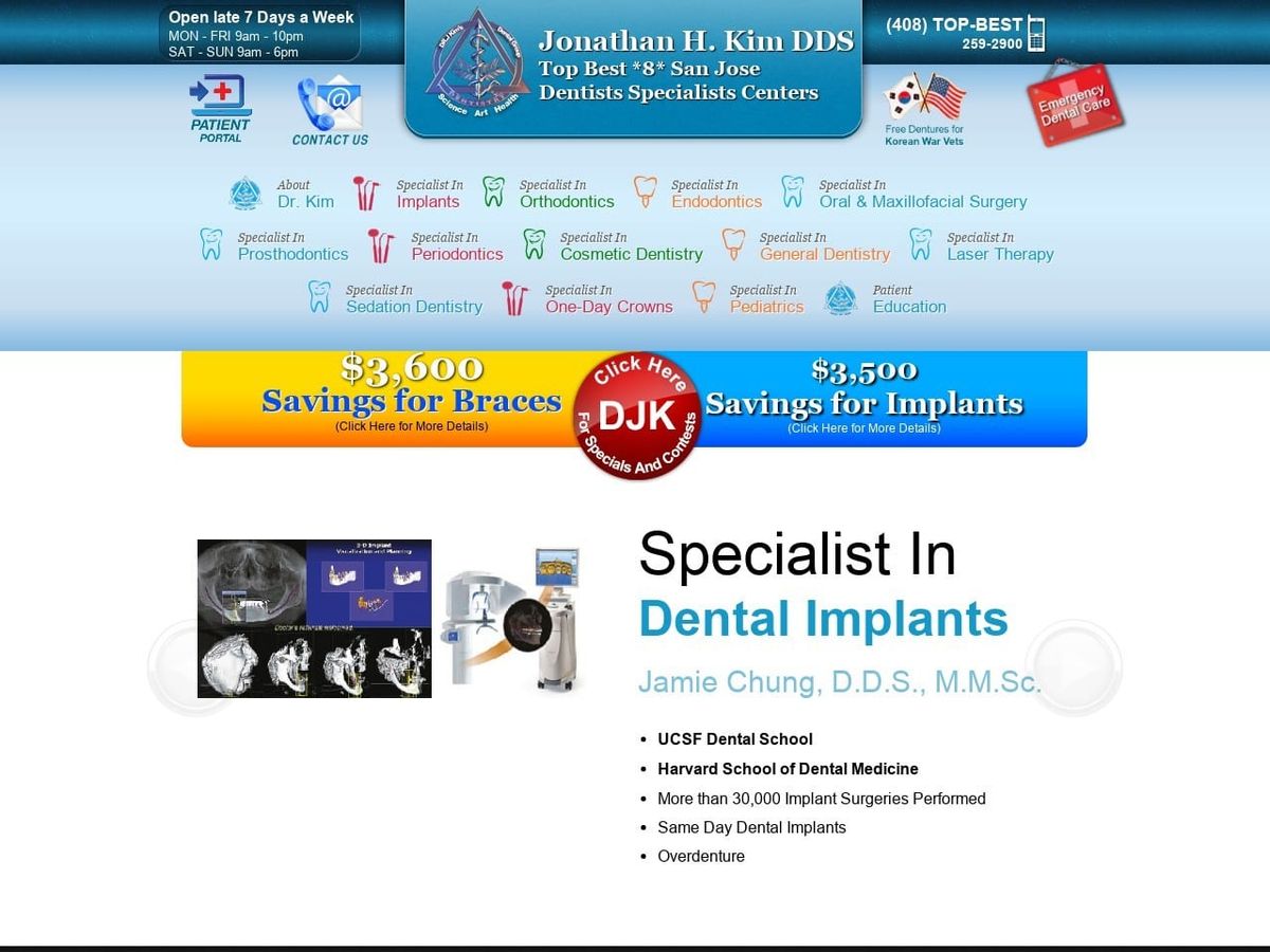 Dr. Nupur Gupta DDS Website Screenshot from drjkim.com