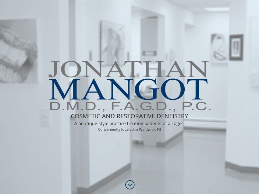Dr. Jonathan Mangot DMD Website Screenshot from drjmangot.com