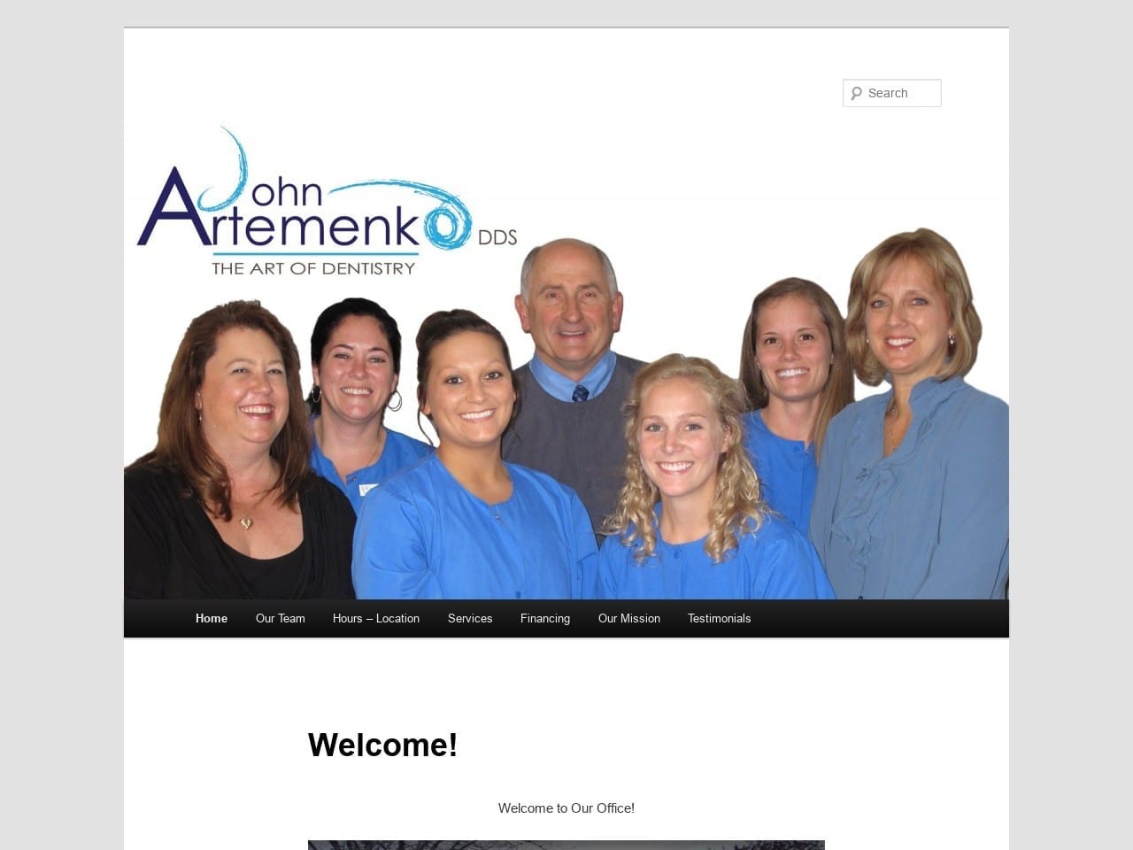 John Artemenko DDS PLLC Website Screenshot from drjohnart.com