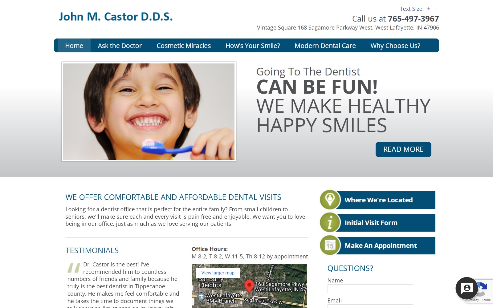 drjohncastor.com screenshot