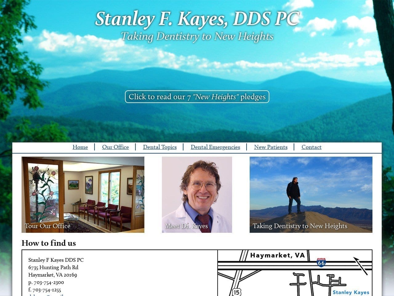 Stanley F Kayes DDS PC Website Screenshot from drkayes.com