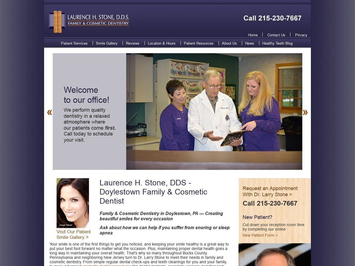 Miller Adam C DDS Website Screenshot from drlarrystone.com