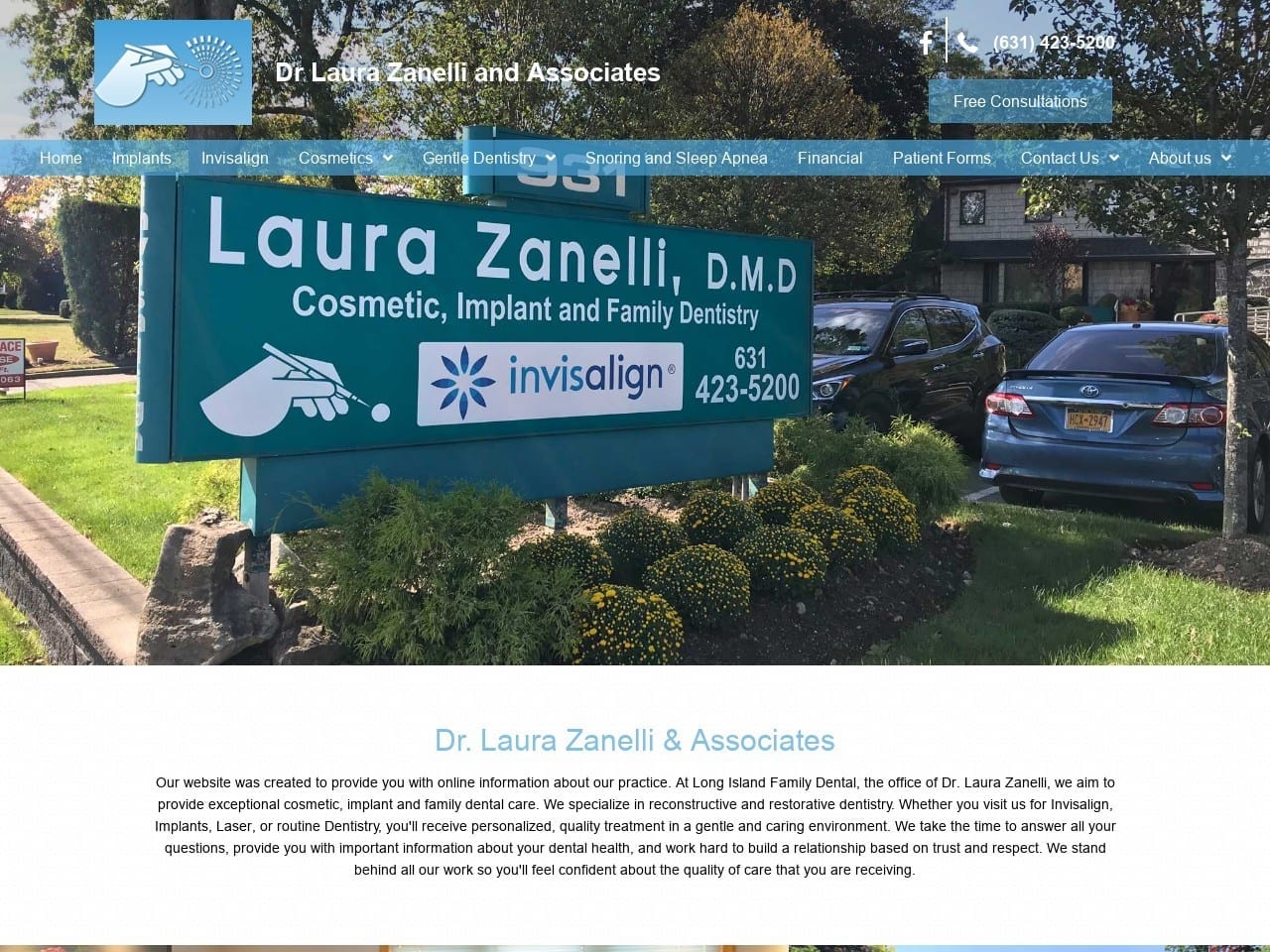 Dr Laurazanelli Website Screenshot from drlaurazanelli.com