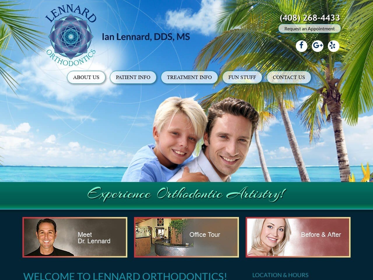 Lennard Orthodontics Ian Lennard DDS MS Website Screenshot from drlennardortho.com