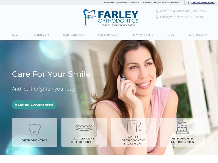 Farley Mark DMD Website Screenshot from drmarkfarley.com