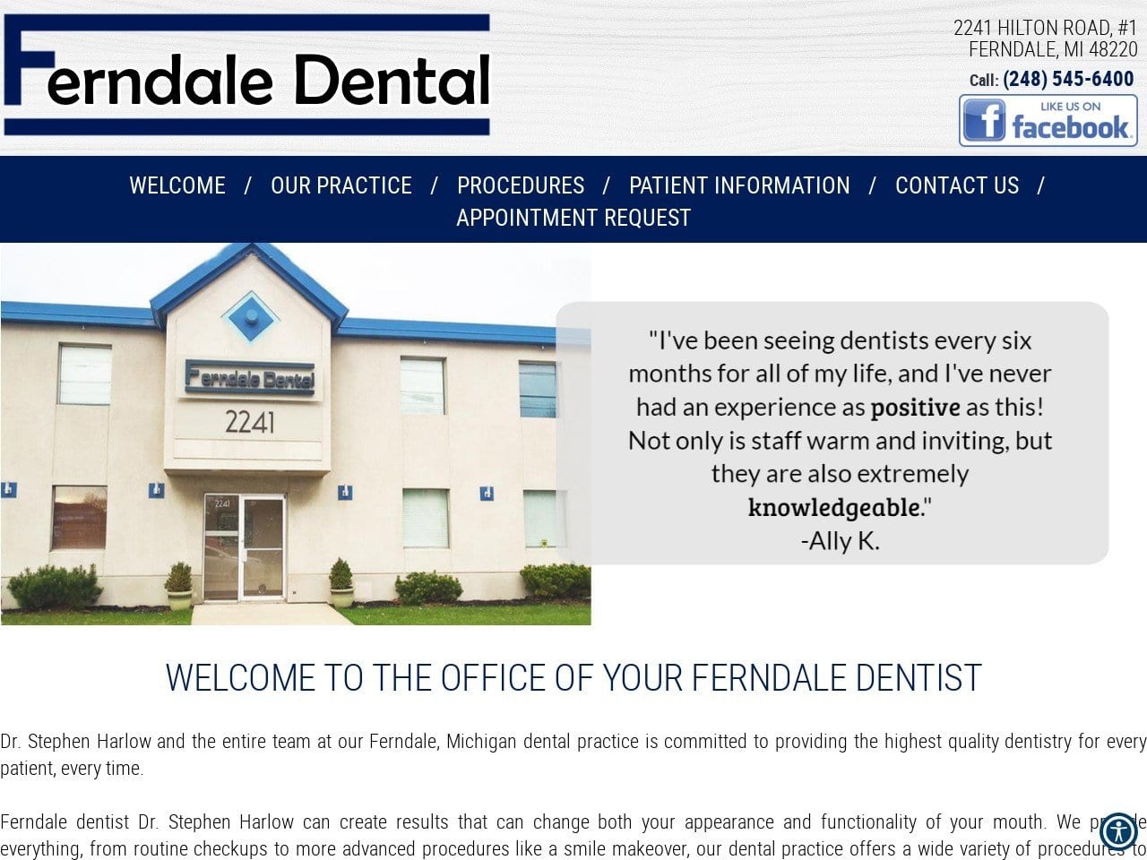 Martella Ronald DDS Website Screenshot from drmartella.com