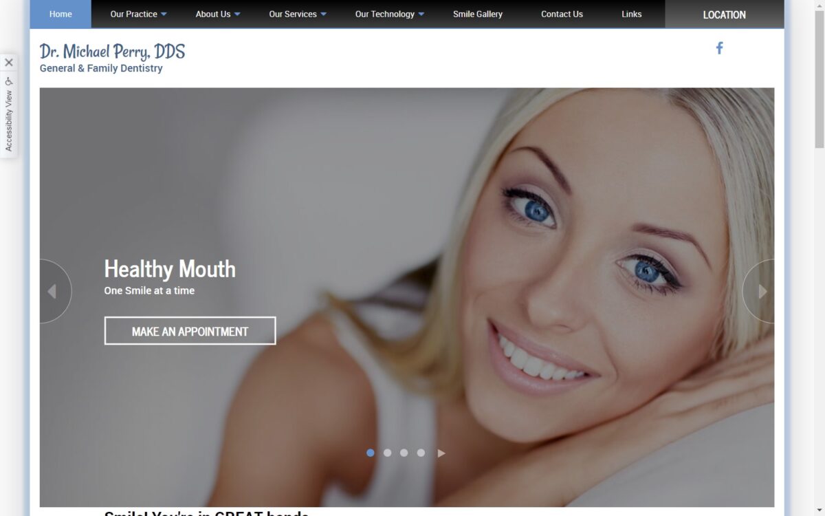 drmichaelperrydds.com screenshot