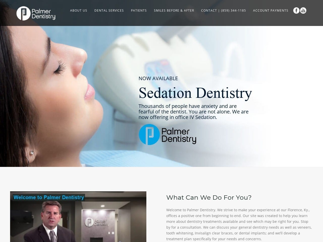 Palmer Cosmetic Dentistry Dr. Kenneth M. Palmer Dm Website Screenshot from drmikepalmer.com