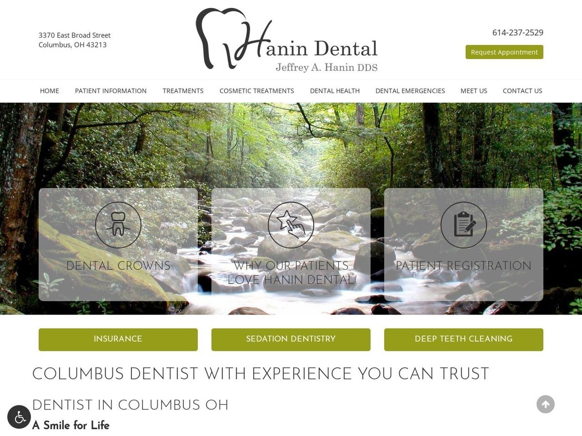 Dr. Smilack & Dr. Hanin DDS Website Screenshot from drmsmile.com