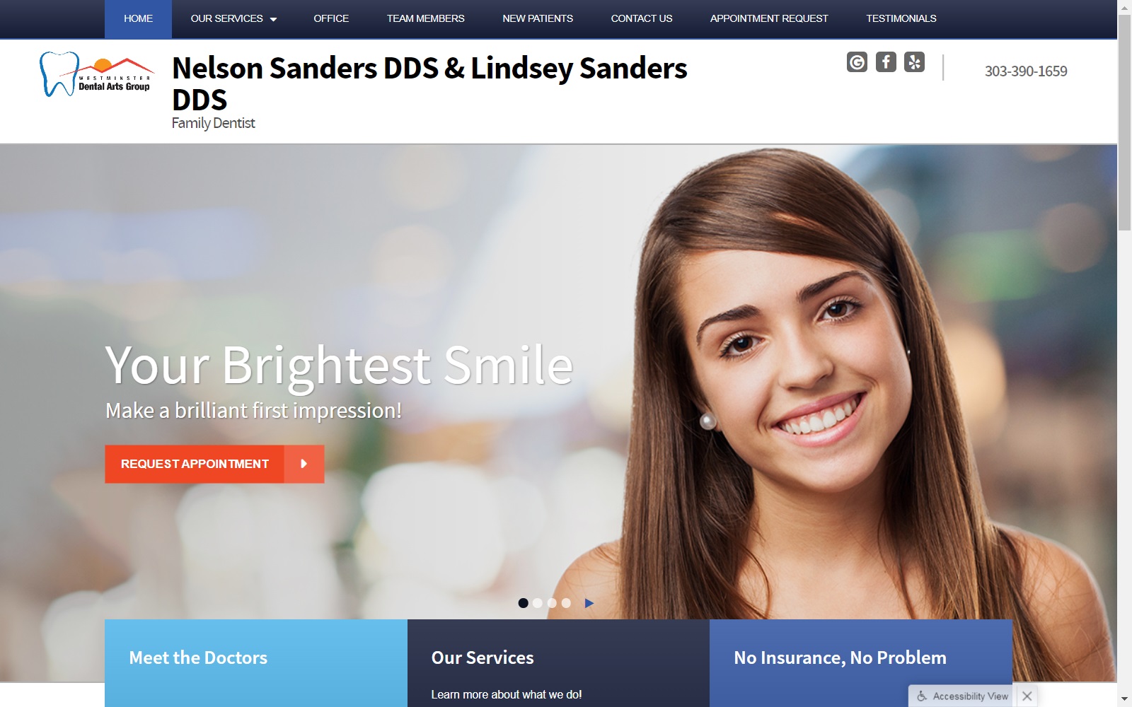 drnelsonsanders.com screenshot