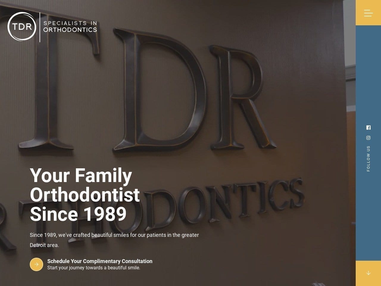 Dr Niles Orthodontics Website Screenshot from drnilesorthodontics.com