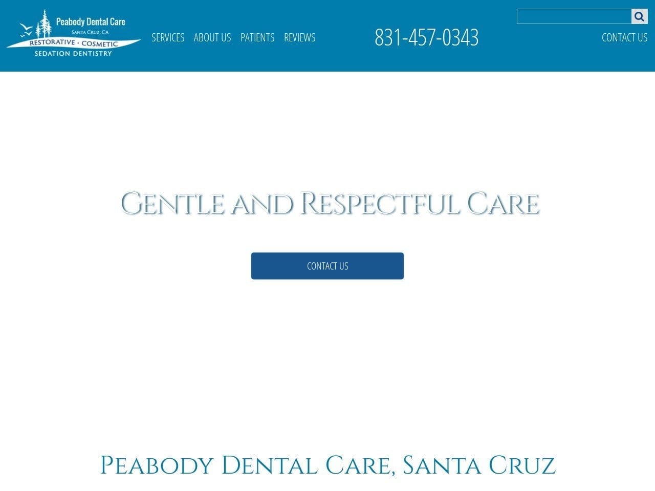 Guy W. Peabody DDS Website Screenshot from drpeabody.com