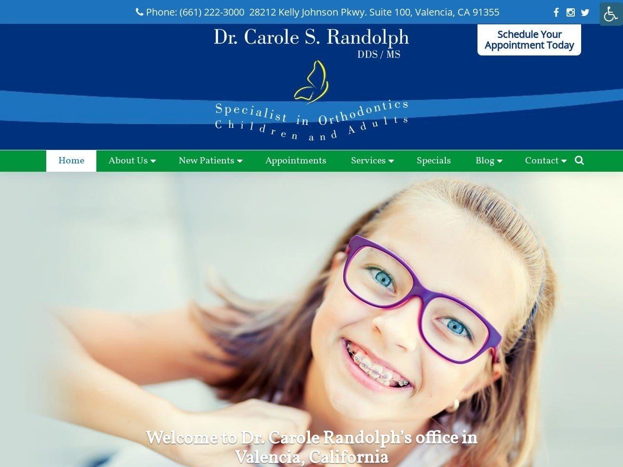 Randolph Carole S DDS Website Screenshot from drrandolph.com