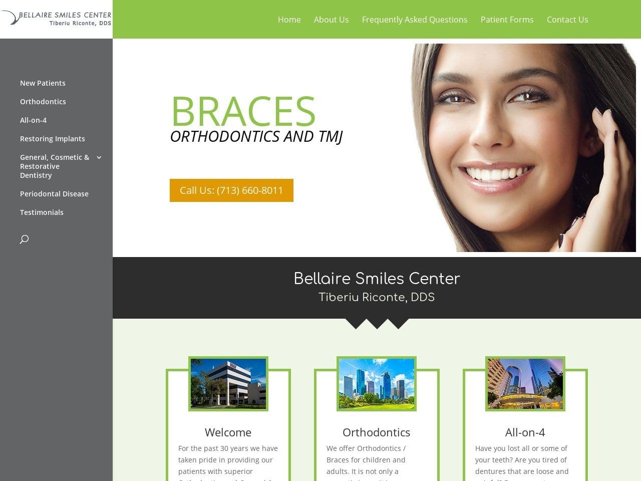 Dr. Tiberiu Riconte DDS Website Screenshot from drriconte.com