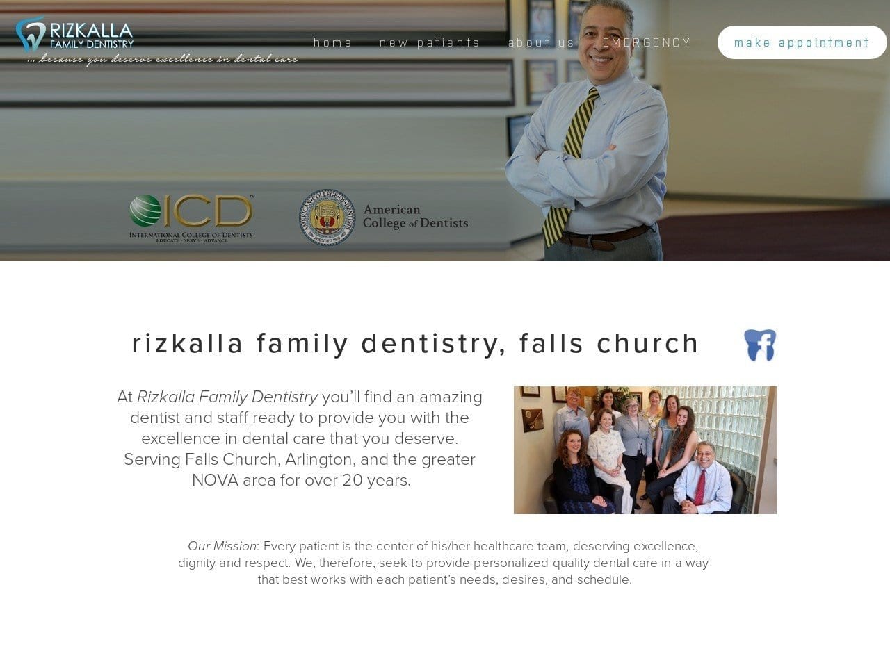 Dr.Rizkalla Website Screenshot from drrizkalla.com