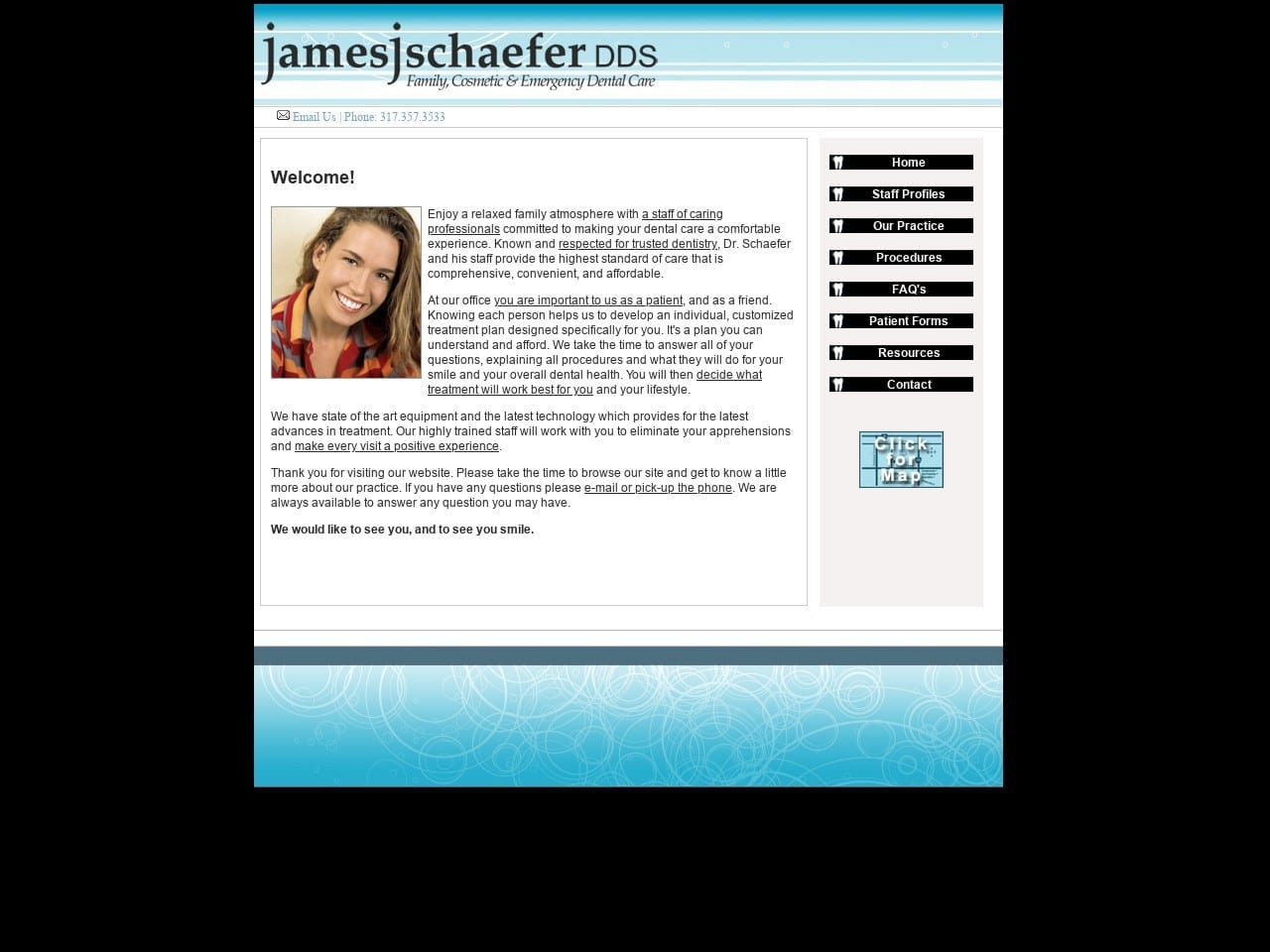 Schaefer James J DDS Website Screenshot from drschaeferdds.com