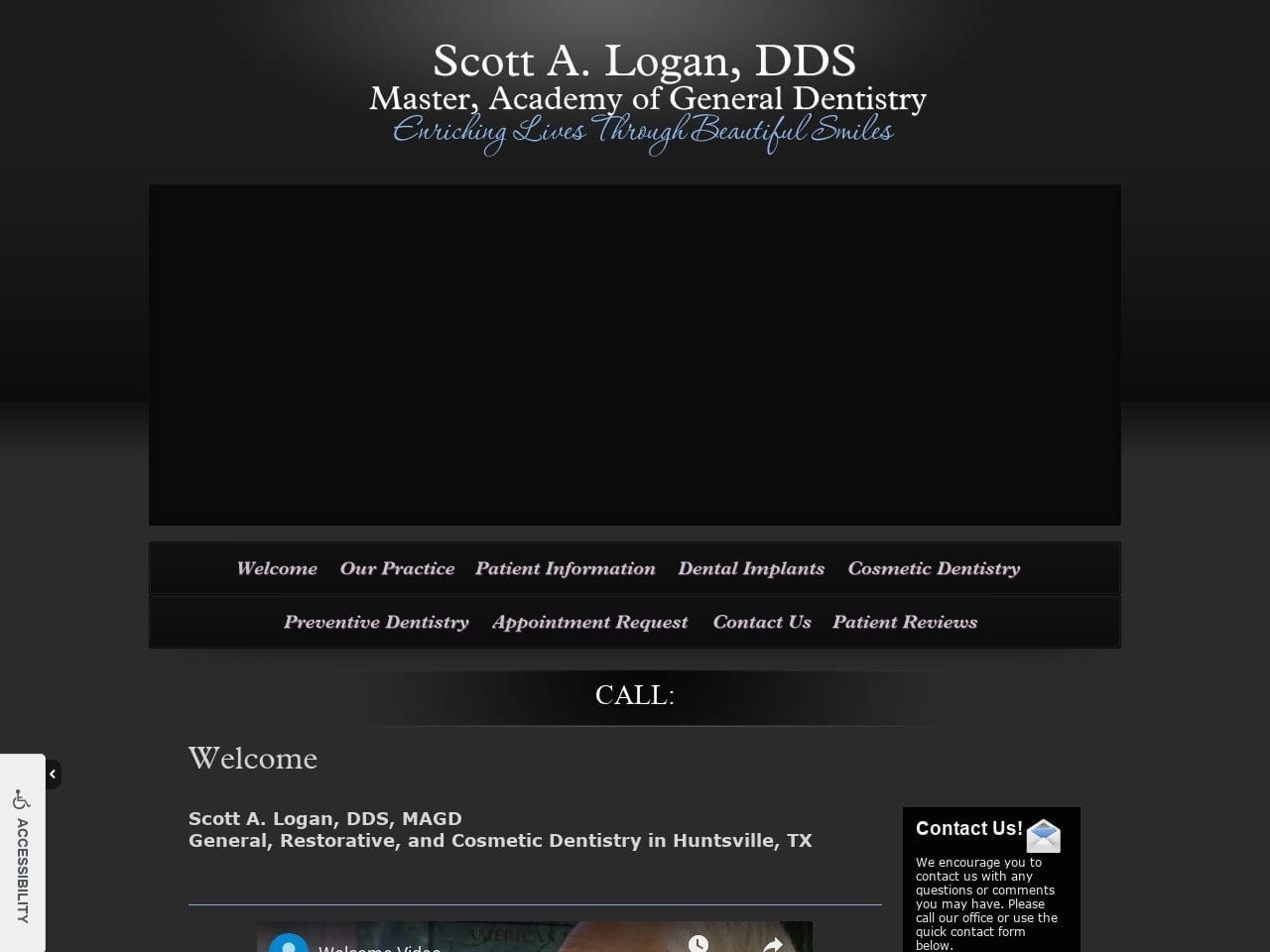 Dr. Scott Logan Website Screenshot from drscottlogan.com