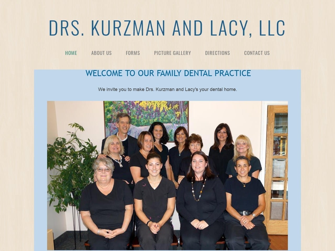 Henie Kurzman DDS Website Screenshot from drskurzmanandlacy.com