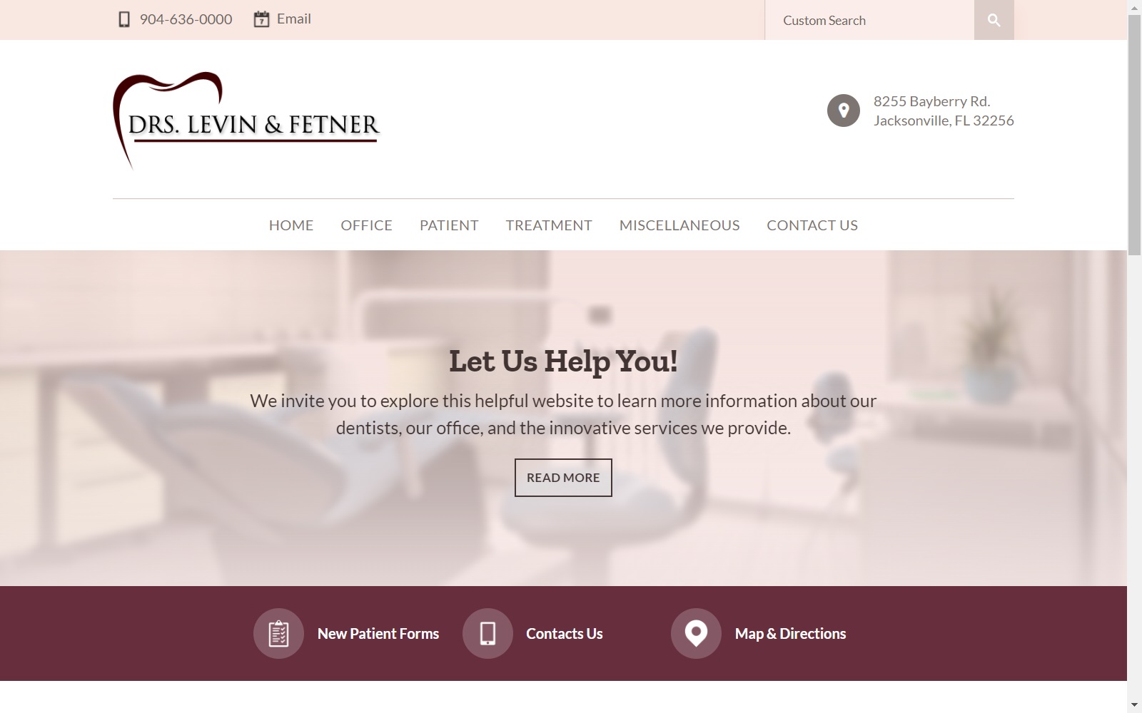 drslevinandfetner.com screenshot