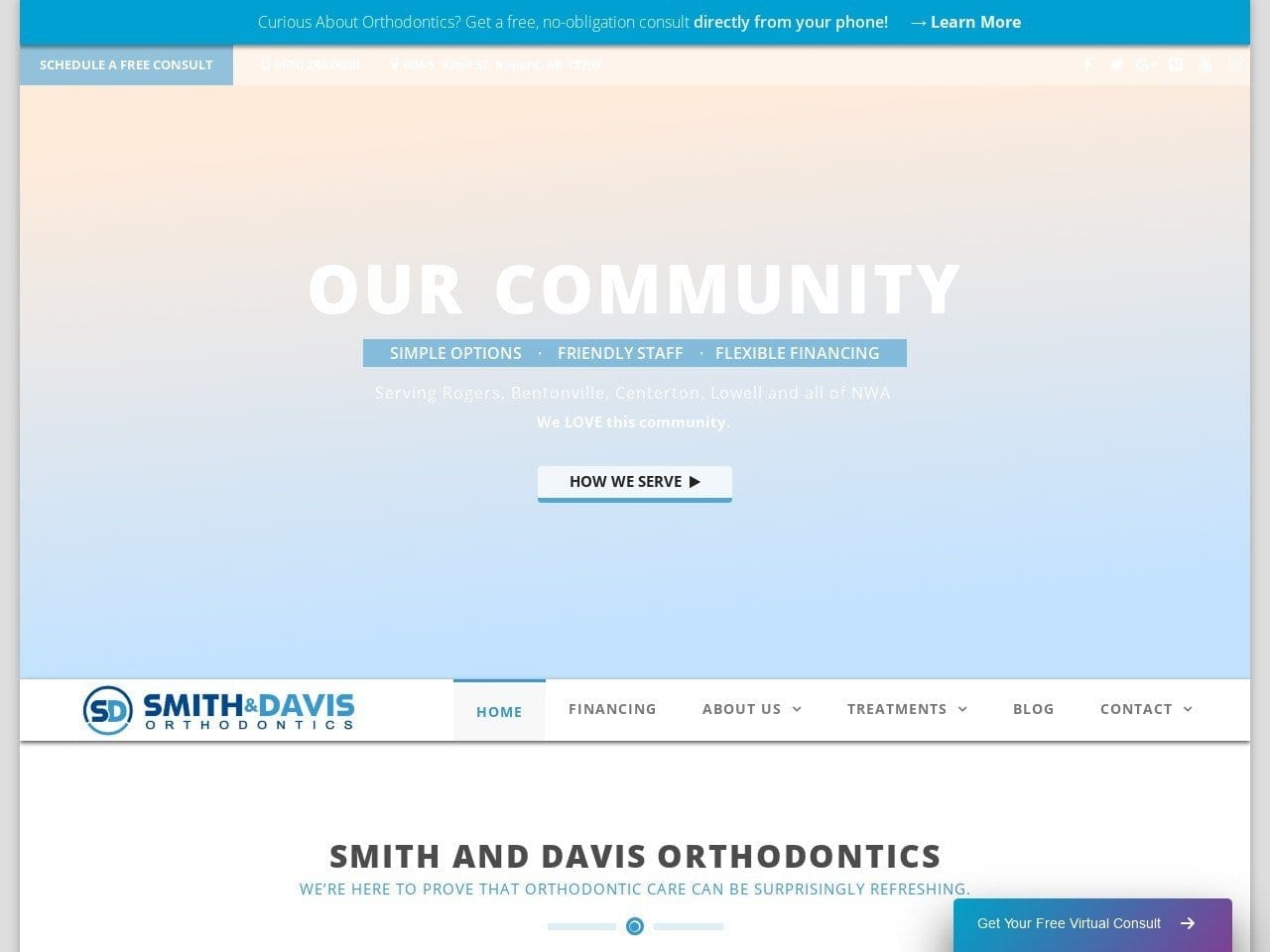 Jeremy D. Smith Dds Orthodontics Braces & Invisali Website Screenshot from drsmithbraces.com