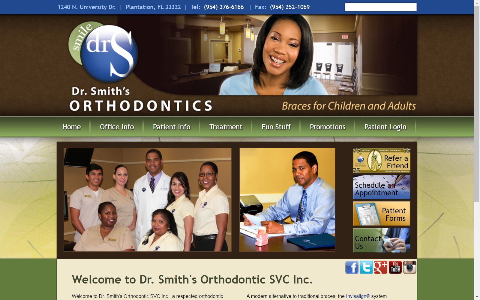 drsmithsmile.com screenshot