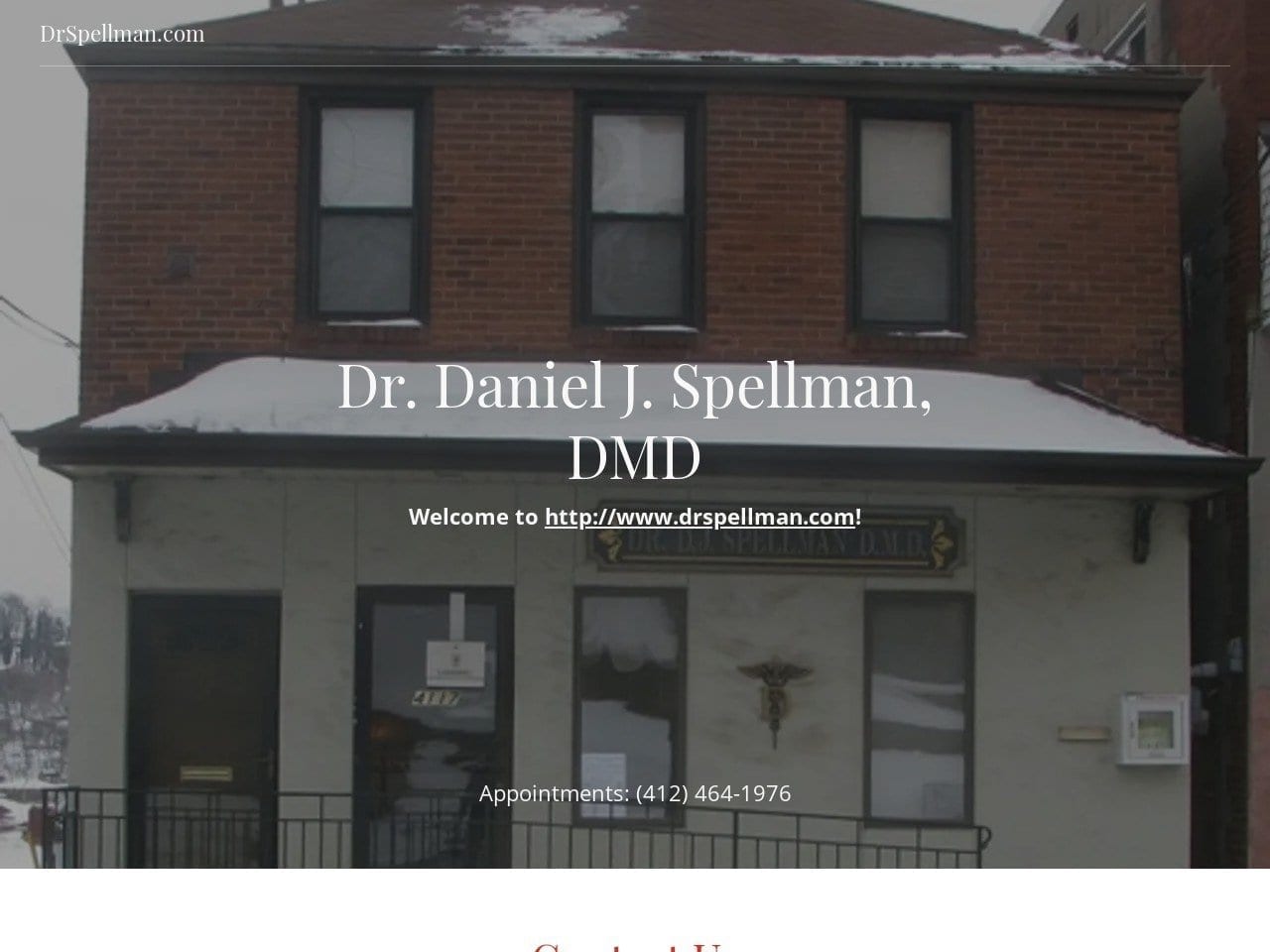 Dr Daniel Spellman DMD Website Screenshot from drspellman.com