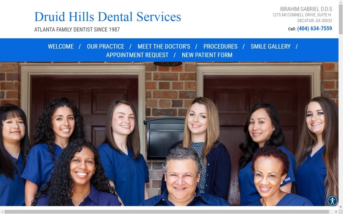 druidhillsdental.com screenshot