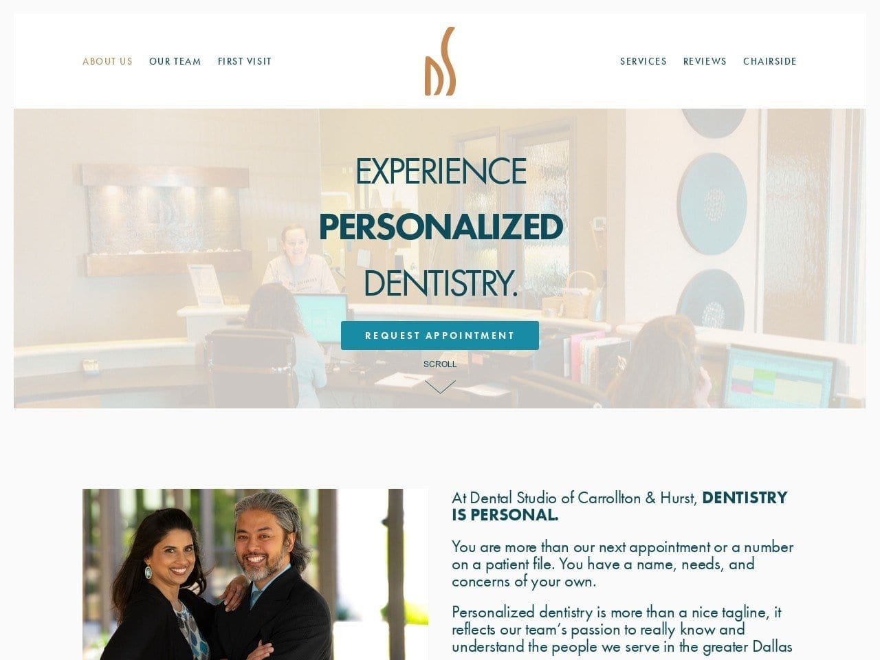 Dental Studio of Carrollton Website Screenshot from dsofcarrollton.com