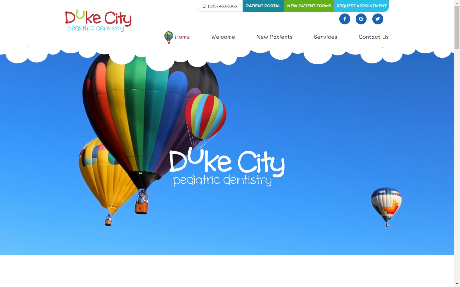 dukecitypediatricdentistry.com screenshot