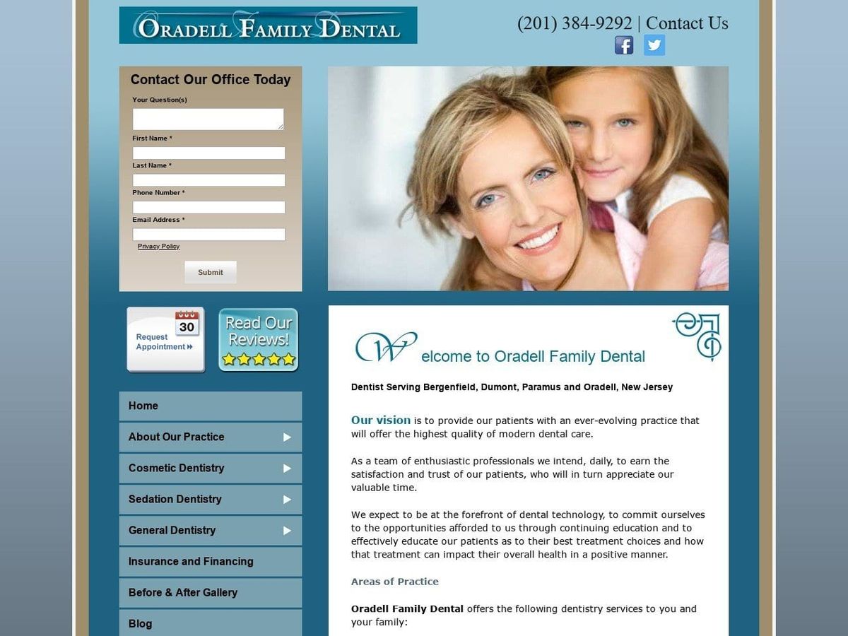 Dumont Cosmetic Dental Dr Howard Perlmutter Website Screenshot from dumontcosmeticdental.com