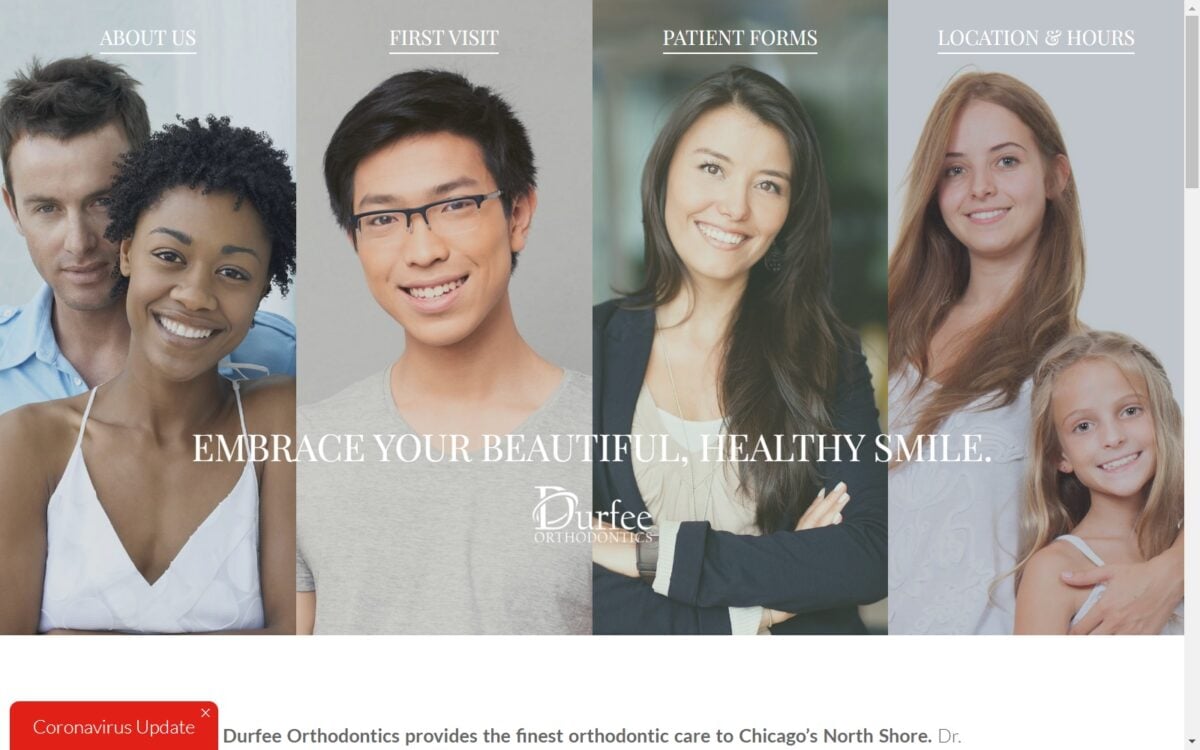 durfeeortho.com screenshot